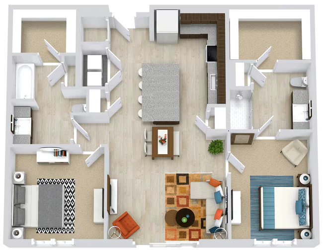 Meridian with Garage 1313 floor plan